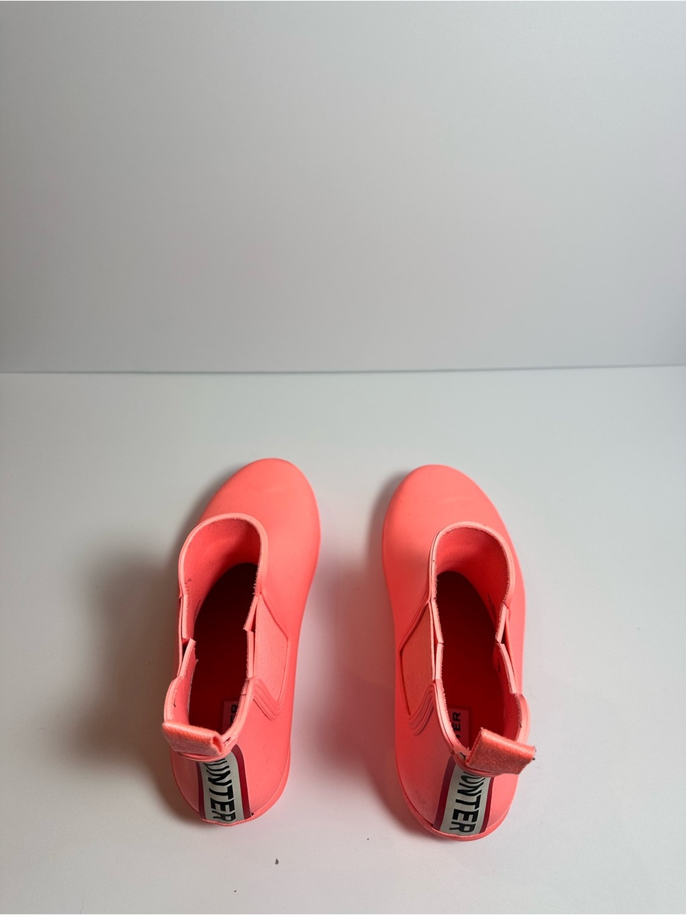 Women’s Hunter Coral Pink Waterproof Ankle Rain Boots - Picture 5 of 6